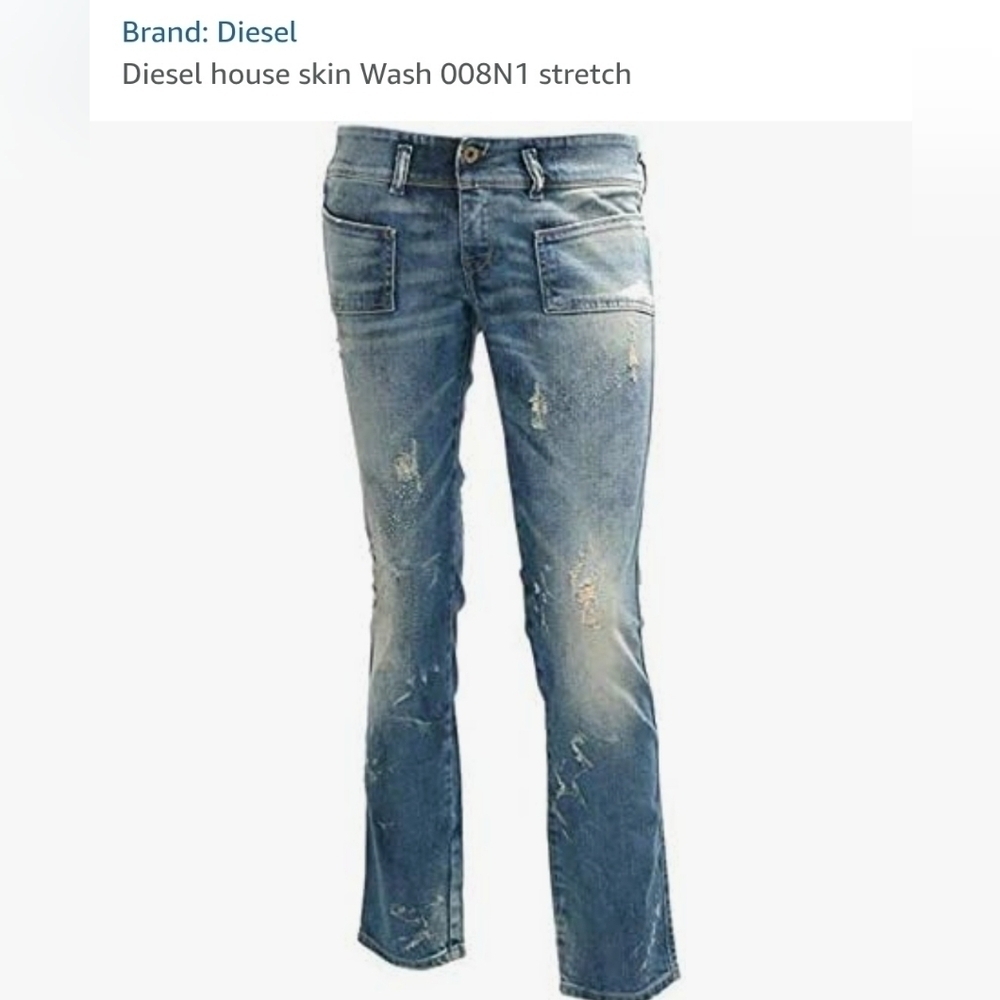Vintage Diesel Denim Pants Low Rise HUSHY Stretch size W29 L34